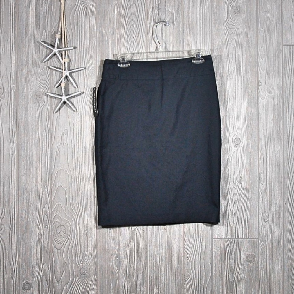 BERND Berger Pencil Skirt Navy Cotton Size 6